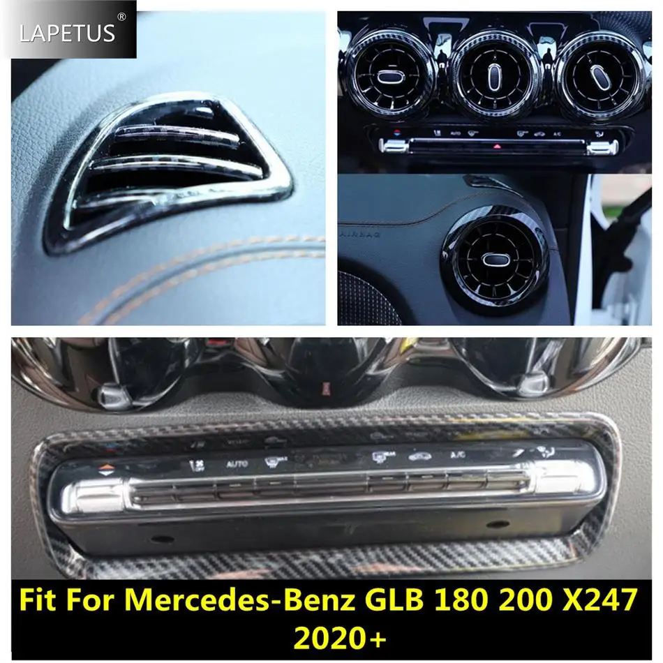 

Car Accessories Dashboard Central Air AC Conditioner Vent Outlet Decor Cover Trim For Mercedes-Benz GLB 180 200 X247 2020 - 2023