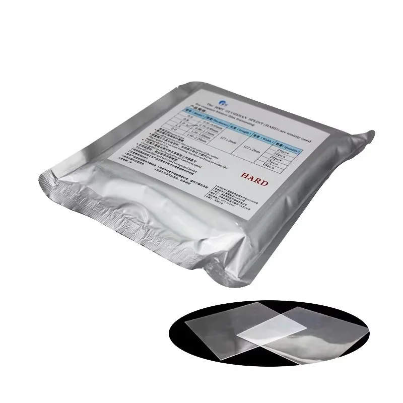1 Beutel Zahnschiene 1/1,5/2 mm Thermoformmaterial Blatt Orale Prothese Modellformscheibe für Vakuumformung Hart 127 * 127 mm