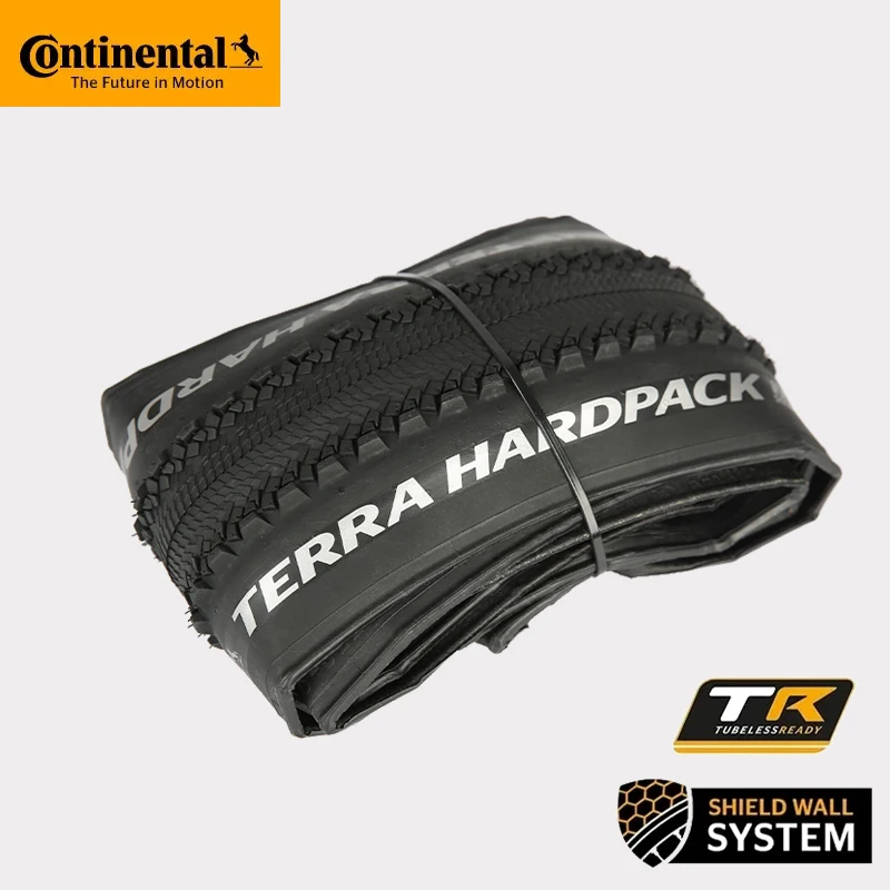 Copertone Pieghevole Continental Terra Hardpack - Nero/nero, 50-584, Per Bici Gravel O City
