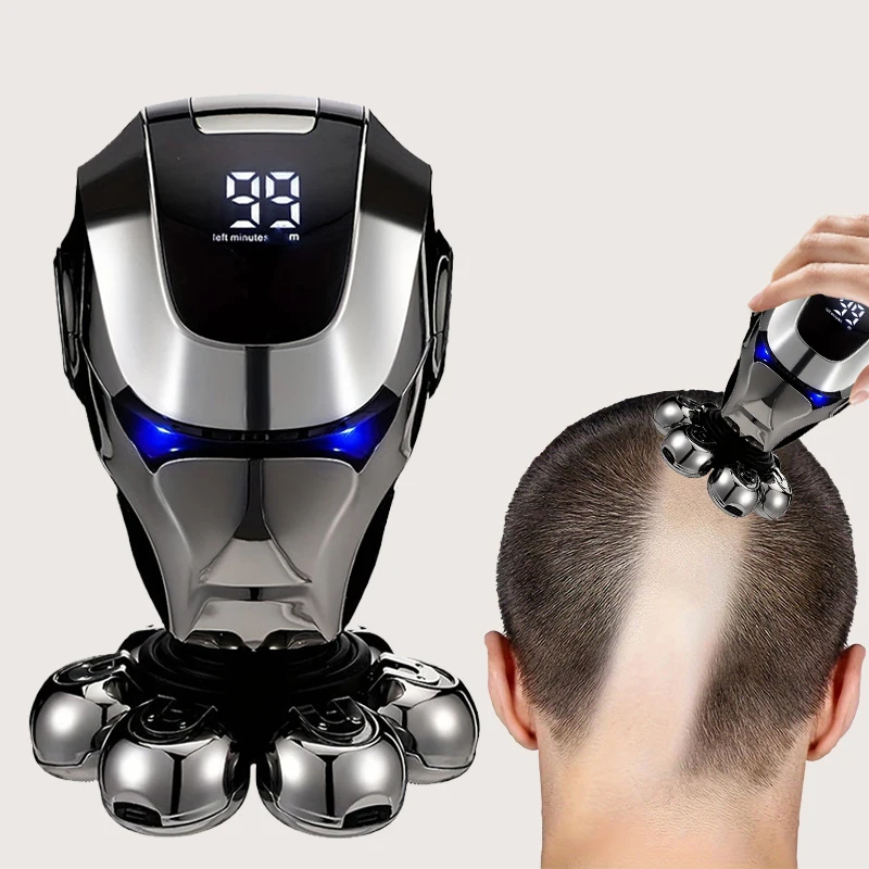 USB charging men's electric shaver rotating multi blade shaving bald head machine smooth head