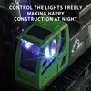 HUINA RC Excavator 1/18 11CH Rechargeable Remote Control Car 1558 Rotating Model Outdoor Toys with Light Kids Gifts TH20314 4