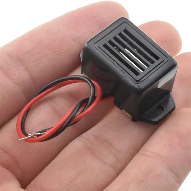 A99E-12V 전자 버저 경고 400Hz 연속 피에조 사이렌, 보안 경적용 충분히 큰 비프음, 와이어 설치, 2개