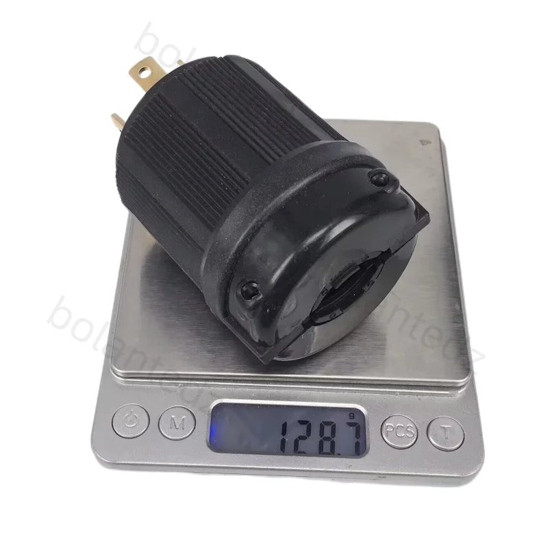 UL 30A 125V 250V NEMA L14-30P L14-30R Industrial twist lock power plug 4Pole panel Receptacle Connector Male female socket Black