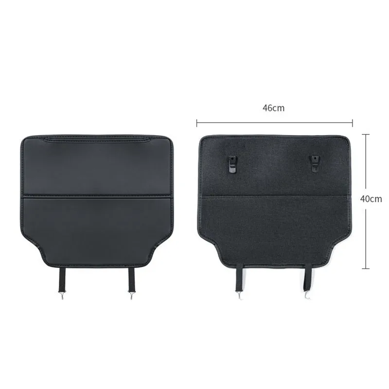 Car Seat Back Leather Protector Mat - Anti-Kick Cover Pad