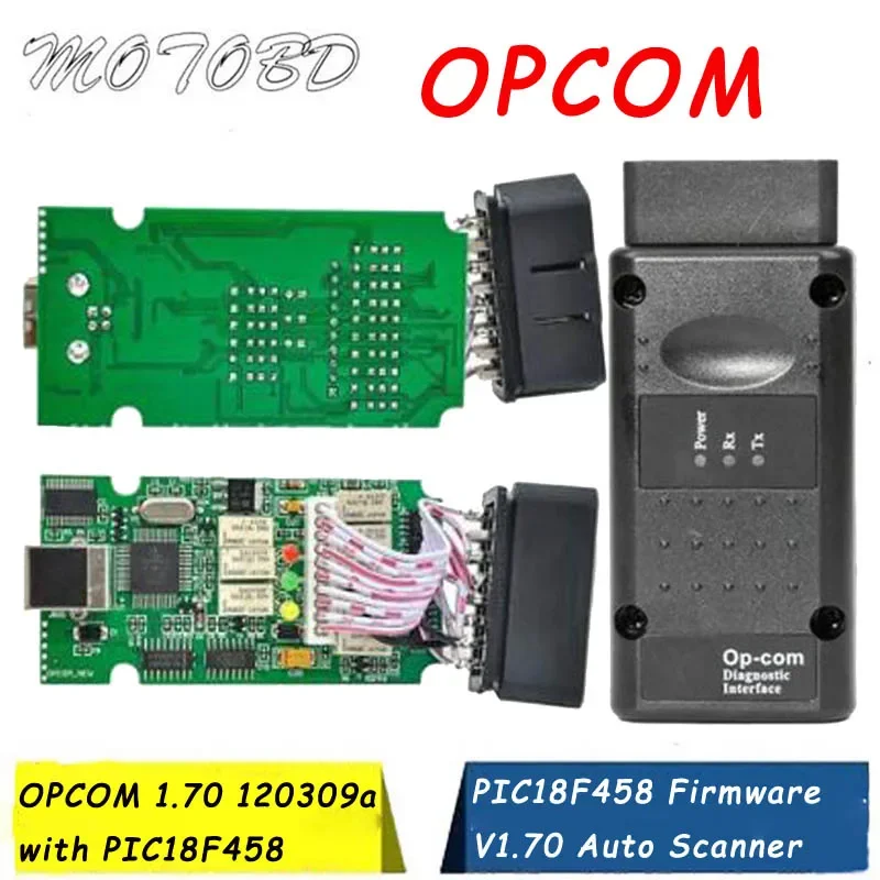 

OP COM V1.70 OPCOM V1.78 OP COM V1.99 OPCOM V1.70 For Opel OBD2 OP-COM Interface Scanner Diagnostic Tool With PIC18F458 Chip