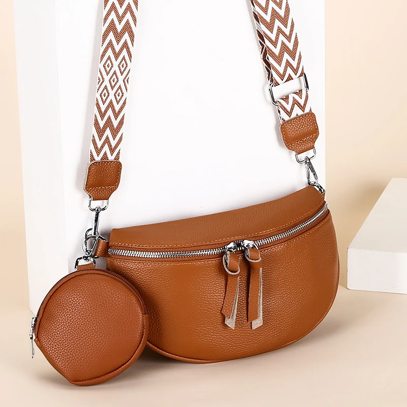 Luxury Genuine Leather Women Chest Bag