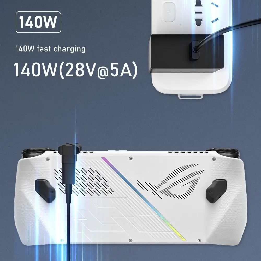PD 140W 빠른 충전 USB Type-C 변환기 8K 60HZ 데이터 전송 휴대용 콘솔 액세서리 Asus ROG Ally용 20Gbps
