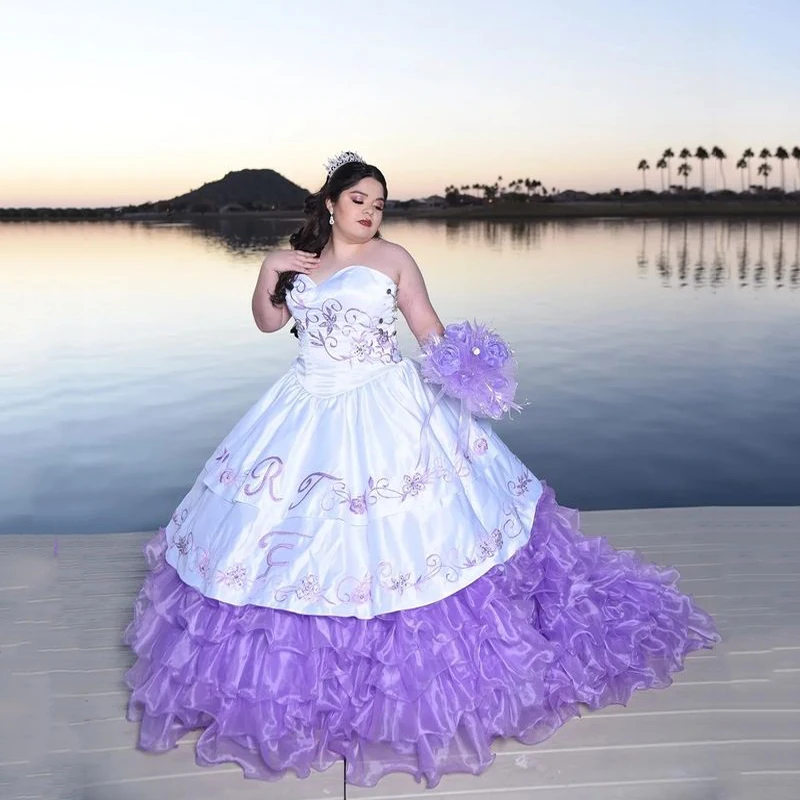 

Luxurious Blue Quinceanera Dresses 2024 With Ruffles Ballkleider Corset Prom Gown Women Birthday Party Sweet Vestido De 15 Anos