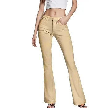 Women Flare Pants Dress With Pockets Stretch Pencil Bootcut Bell Bottom 1