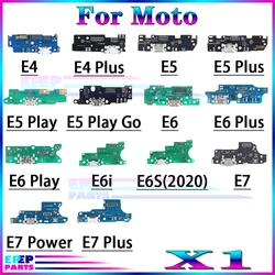 Charger Port Jack Dock Connector Flex Cable For Motorola Moto E4 E5 E6 E7 Plus Play Power Go E6I E6S2020 Charging Board Module