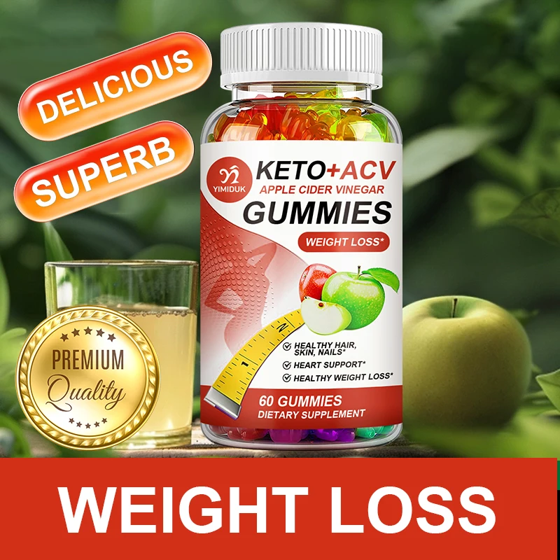 High Concentration Malic Acid Keto Apple Cider Vinegar Gummies BHB Keep Fitness Weight Management Product Ketone Diet