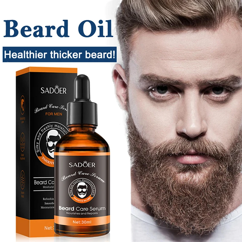 Beard Growth Essential Oil Grow Beard Thicker & More Full Thicken Hair