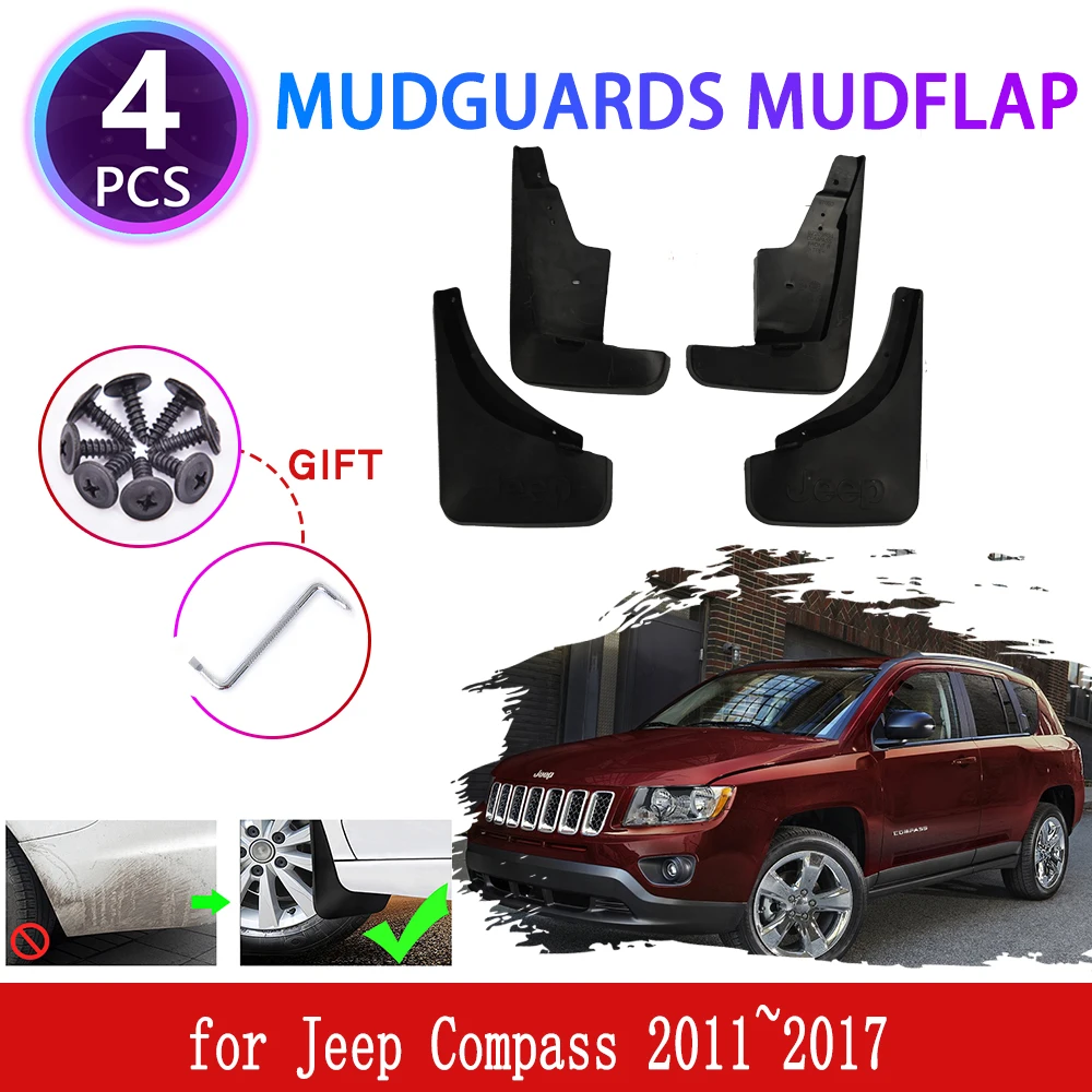

for Jeep Compass 2011~2017 2012 2013 2014 2015 2016 Mudguards Mudflaps Fender Front Mud Flap Splash Mud Guards Cover Accessories