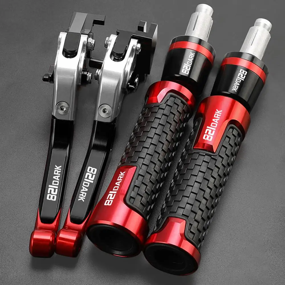 

Motorcycle Accessories Adjustable Brake Clutch Levers Handle bar grips ends For DUCATI 821DARK 821 Dark 2014 2015 2016 Handlebar