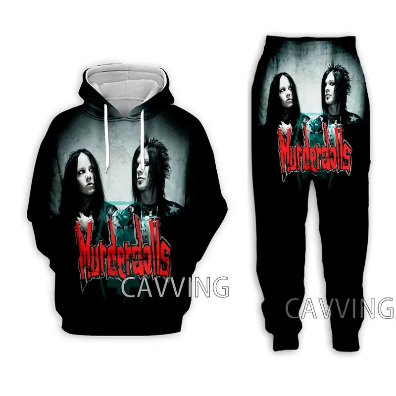 Murderdolls Rock  3D Printed Casual Hoodies Hooded Sweatshirt Pants Jogging Pants Trousers Suit Clothes Women/ Men Sets 2