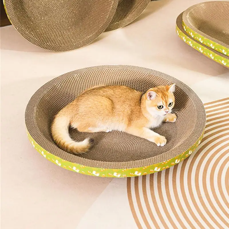 Cat Scratcher Round Taiyin Pieces Corrugated Cardboard Cat