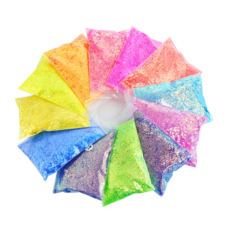 BAG set of 12 Color shift Glitters DIY Resin Epoxy Art Craft