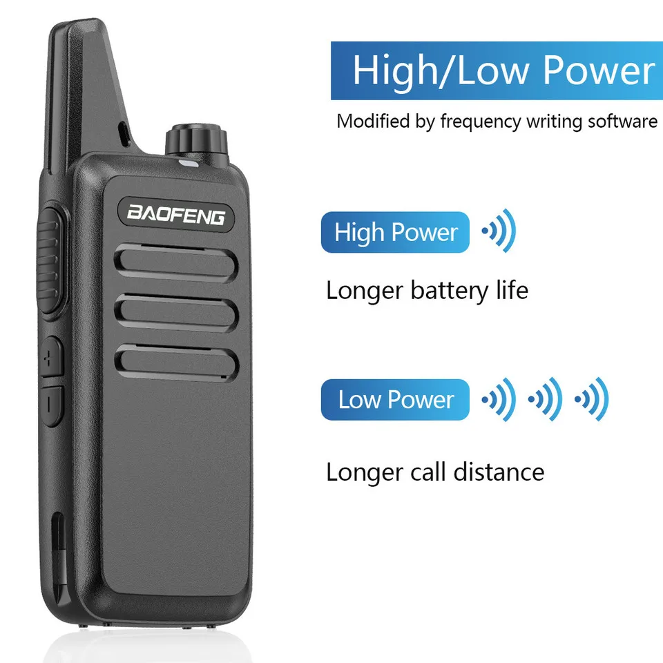 1-6 PCS Baofeng BF-T20 UHF 400-470MHz Mini Walkie Talkie Two Way Radio + Earpiece