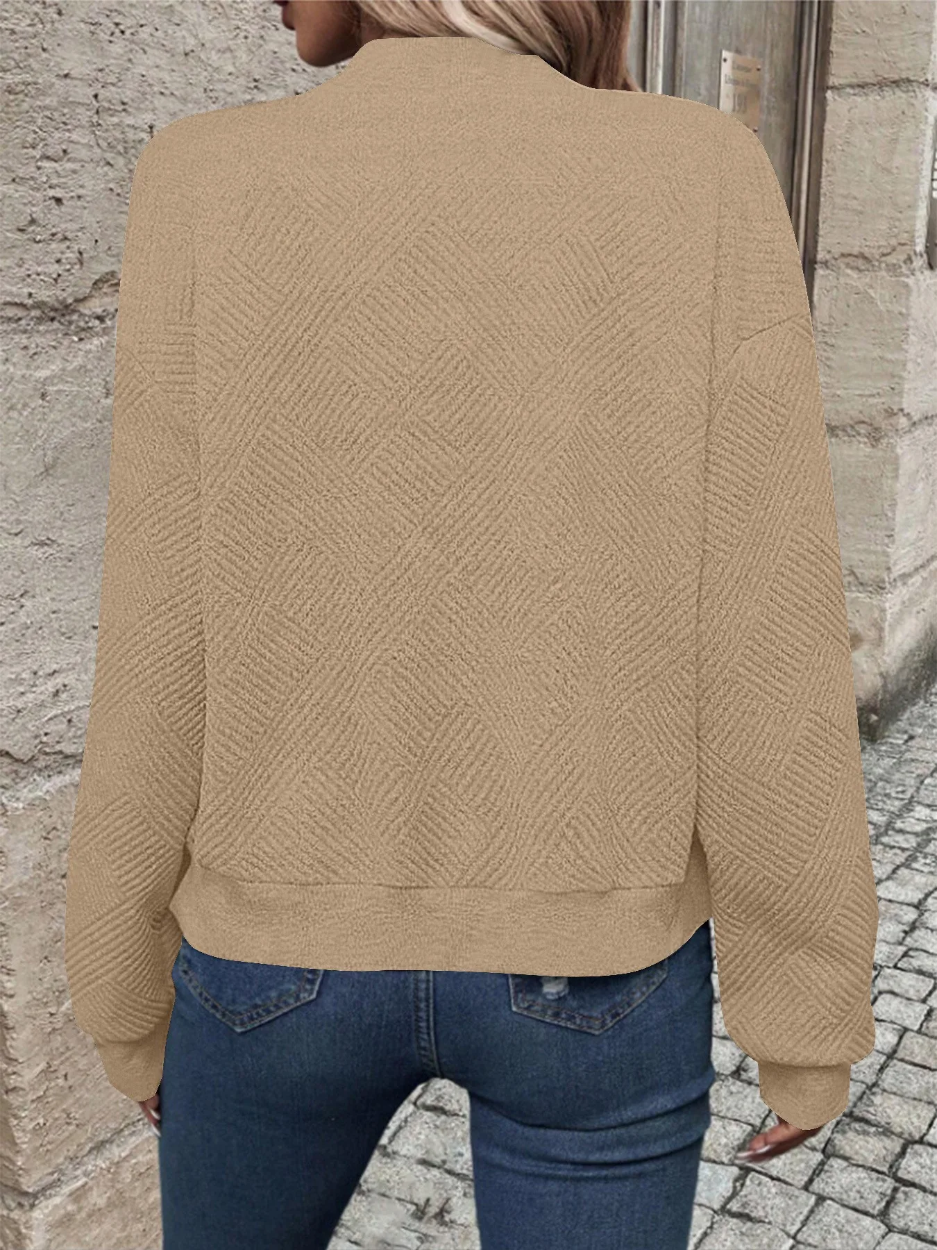 أزياء الملابس النسائية للتجارة الخارجية عبر الحدود وسترة نسائية غير رسمية على طراز سحاب من أوروبا وأمريكا وجنوب شرق آسيا