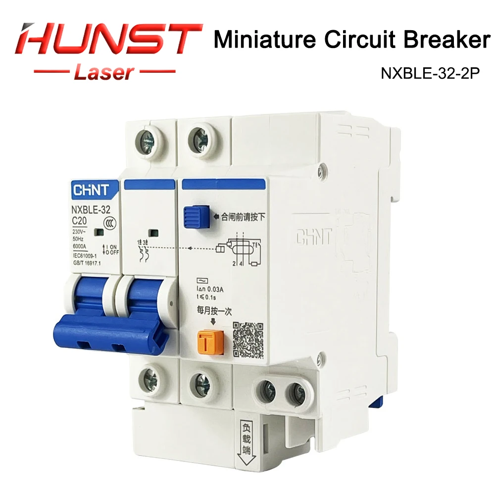 thumbnail image 2 of 2P Circuit Breaker AC400V CircuitBreaker Residual Current Breaker Air Switch 6KA 32A 2 of 13