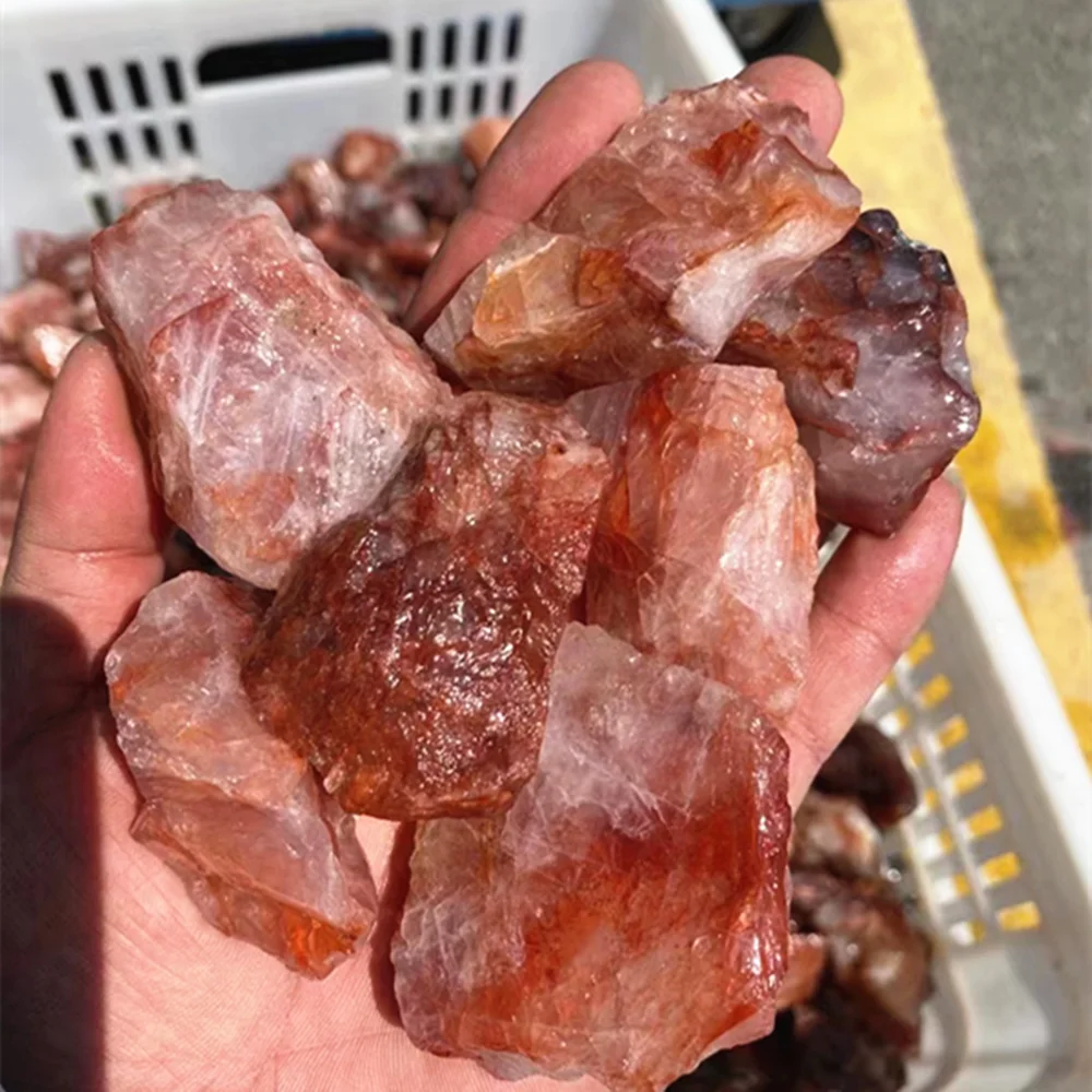 

Fengshui Natural Quartz Raw Spiritual Healing Crystals Stones Fire Quartz Rough Mineral Stone