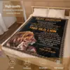 Lion Blanket Birthday Gift From Father To Daughter Adult Daughter Lion Blanket To My Daughter Lion Blanket 3