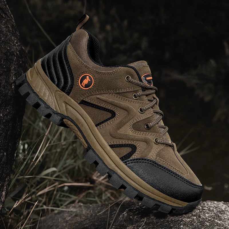 STRONGSHEN Men Outdoor Sports Hiking Shoes Footwear Pro-Mountain Casual Sneakers Climbing Trekking Walking Wear Resisting Shoes