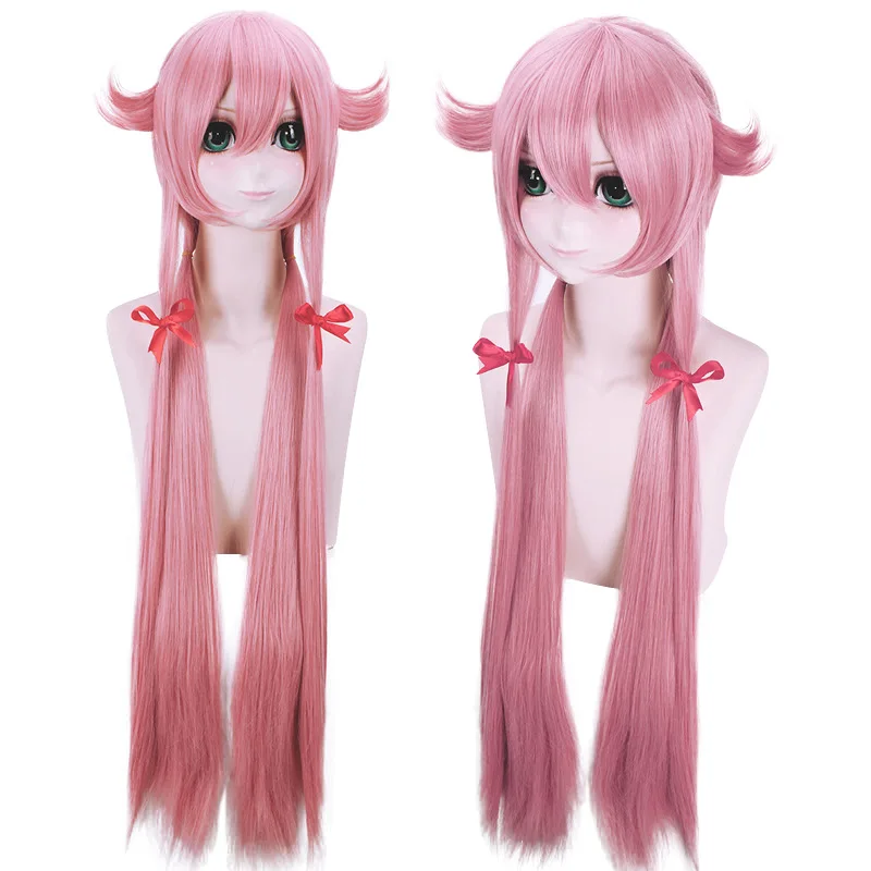 Synthetic Wig The Future Diary Yuno Gasai 80cm Long Women's Cosplay Costume Wig