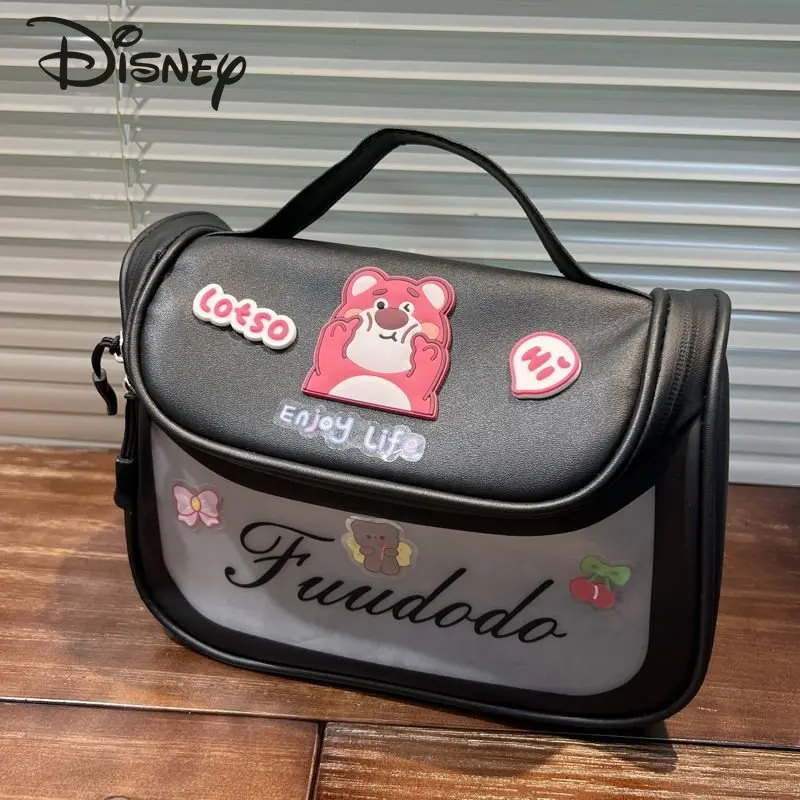 Disney Cartoon Large-capacity Portable Cosmetic Bag High Beauty Waterproof Transparent Storage Bag Travel Portable Wash Bag