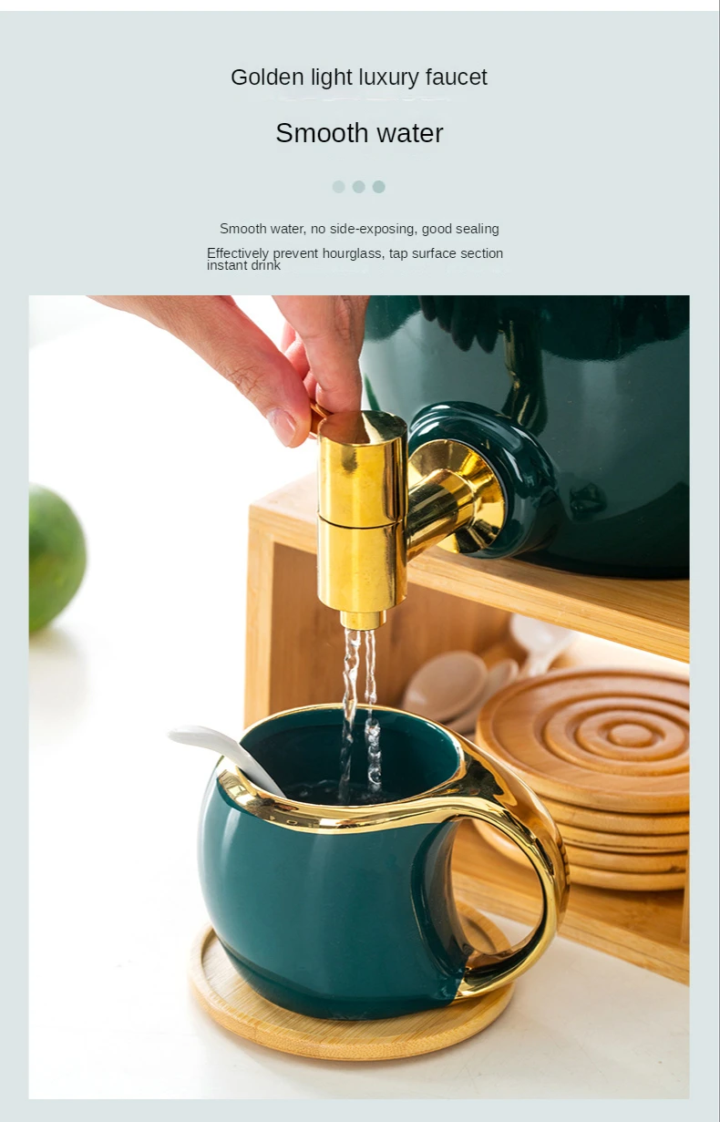Théière en Céramique avec Tasse et Bouilloire Froide