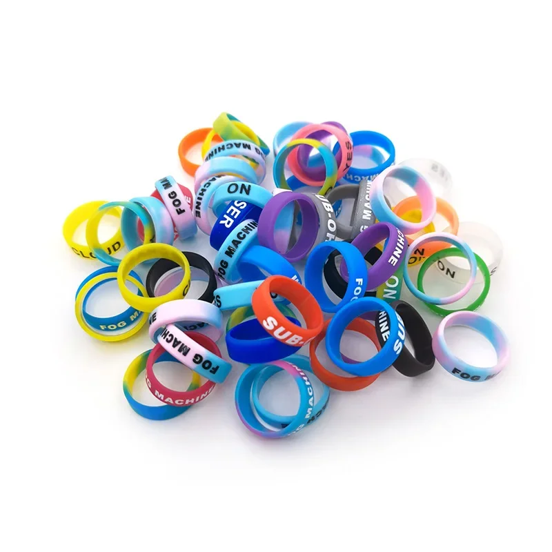Fishing Tools Fishing Rod Handle Protective Case Lure Silica gel Rod Clip O-shaped Ring Protector Random Color Tackle Anti-Slip Ring 10pcs