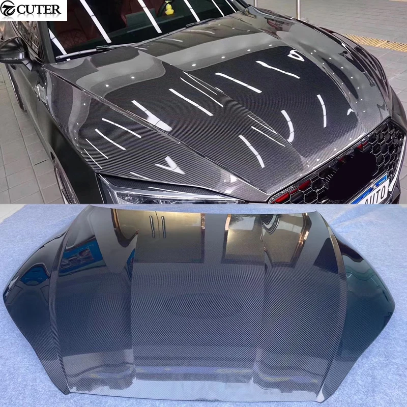 A5 S5 Rs5 Copertura Del Cofano Del Cofano Del Motore In Fibra Di Carbonio Stile Originale Frp Per Audi A5 Rs5 Coupe Sportback Car Body Kit 2019