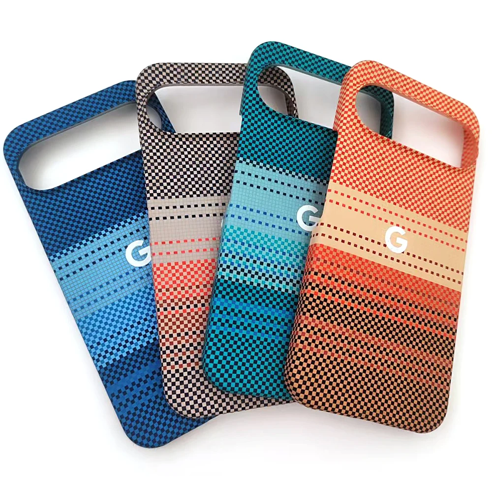 Luxury Ultra-Thin Matte Carbon Fiber Pattern Shockproof Case with MagSafe Compatibility