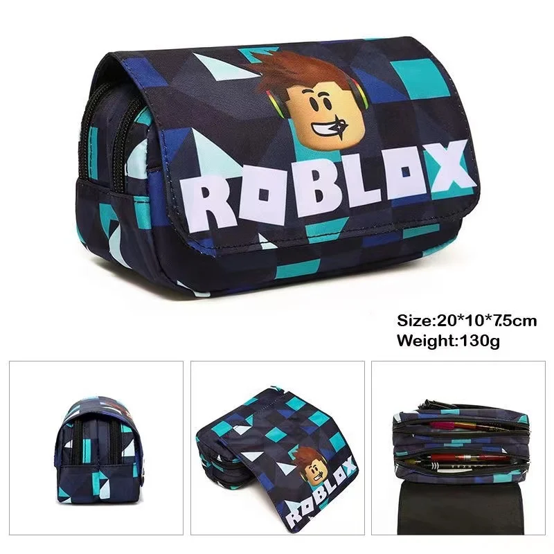 Roblox-Mochila de ombro para estudante masculino e feminino, bolsa de  viagem, tendência dos desenhos animados, aniversário e presente de  Halloween, novo, 3 peças - AliExpress