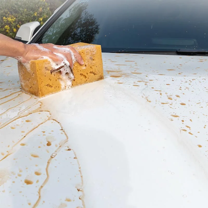 Car Washing Sponge Large Honeycomb Sponges Brush Dusting Detailing Washing Car Cleaning Tools Motorcycle Accessories