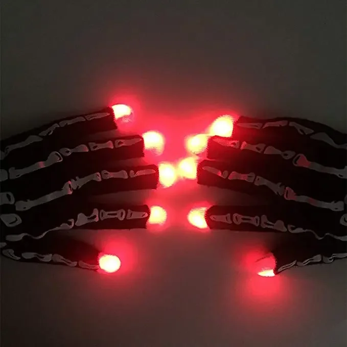 Glowing in the dark LED luminous Skeleton Gloves