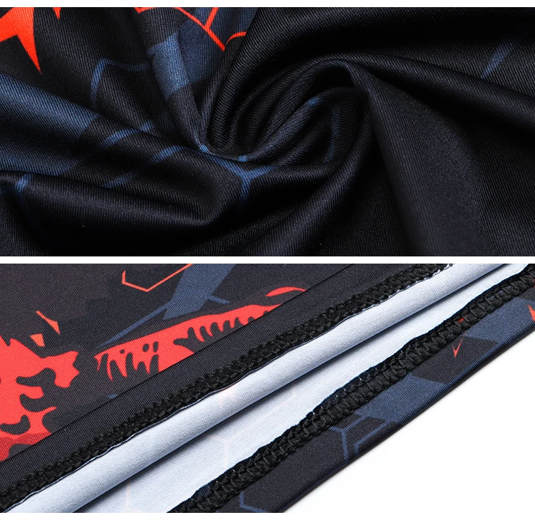 Hochleistungs-Kompressions-T-Shirt mit Eagle-Motiv, schnell trocknendes Material für das Sporttraining – Detail 12
