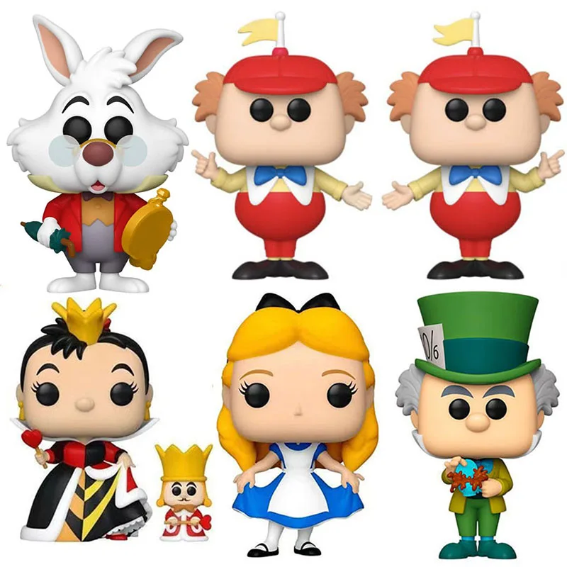 Funko Pop Alice Nel Paese Delle Meraviglie Figura In Vinile #1058 Cheshire Cat #35 Mad Hatter #36 #1060 Queen Of Hearts #1063 Action Figures Toys