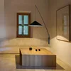 Long rod arm wall lamp black minimalist Fishing Light Creative Bedroom beside office reading lamp Artistic wall mounted lamp 4