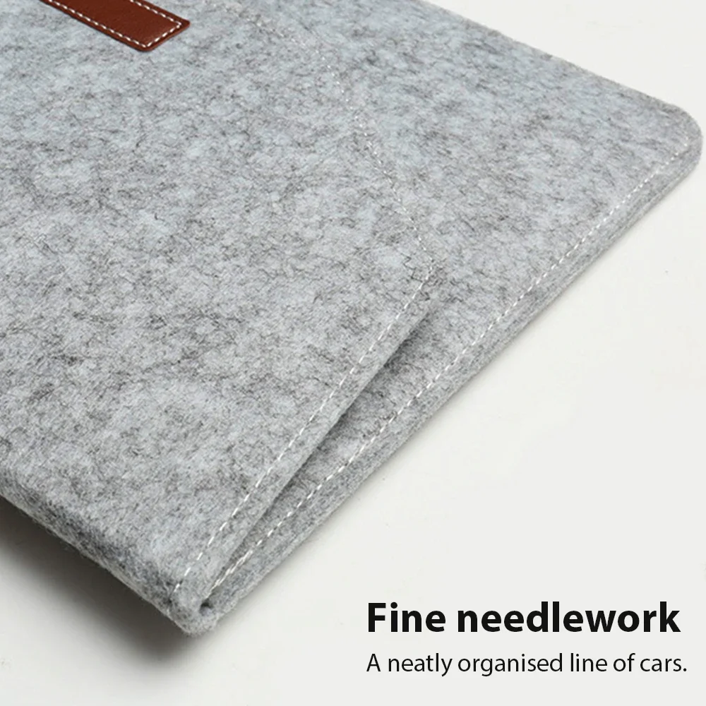 Wool Felt Laptop Bag with Bonus Mousepad and Power Mini-Pack Gift
