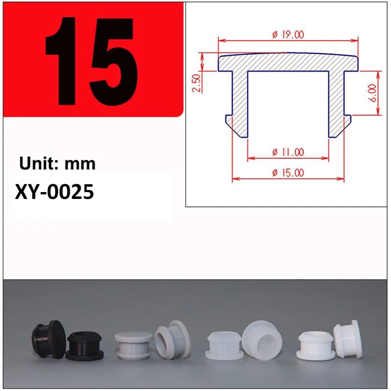 Versatile Silicone Rubber Caps - T-Type Plug Covers & End Stoppers in Multiple Sizes and Colors