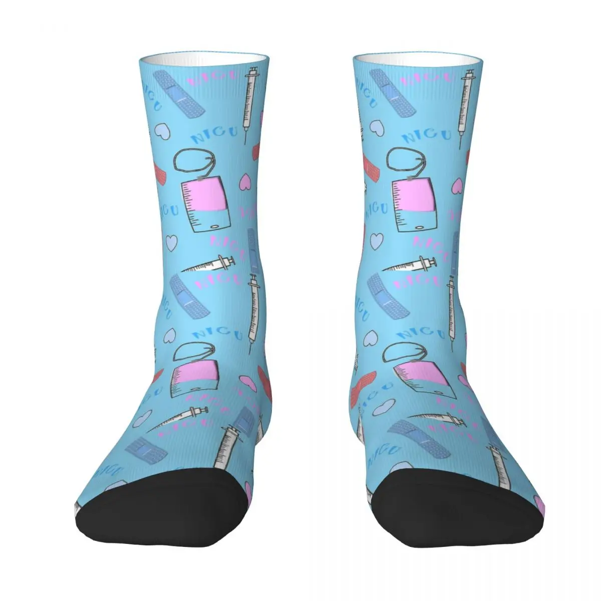 NICU Nurse Blue Men Women Socks Windproof Beautiful Spring, Summer, Autumn, and Winter Dressing Gifts harajuku sex instructor men women socks windproof beautiful spring summer autumn and winter dressing gifts