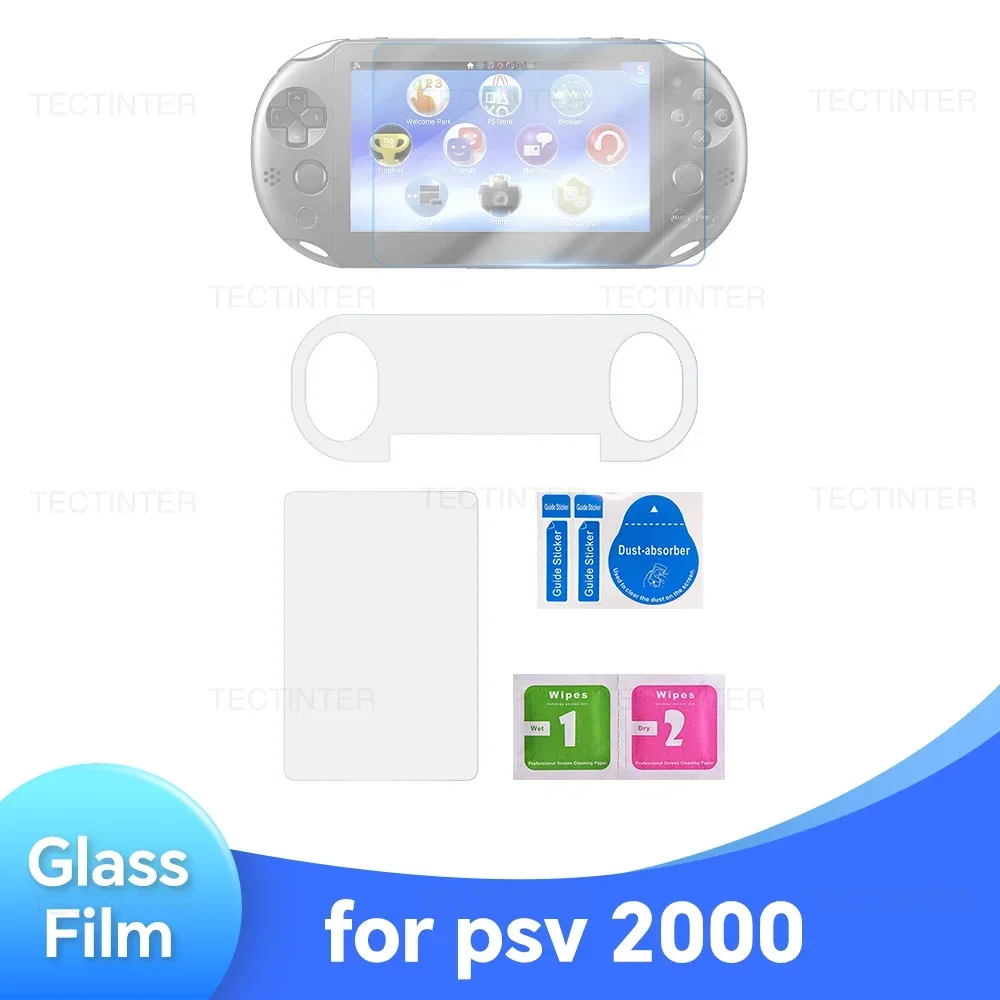 Clear Full HD Tempered Glass Screen Protector with Front and Back Protective Film Guard