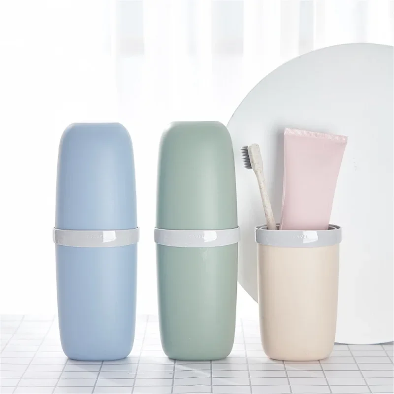 Toothbrush storage box for business trips, travel, washing cup set, toothbrush cup portable