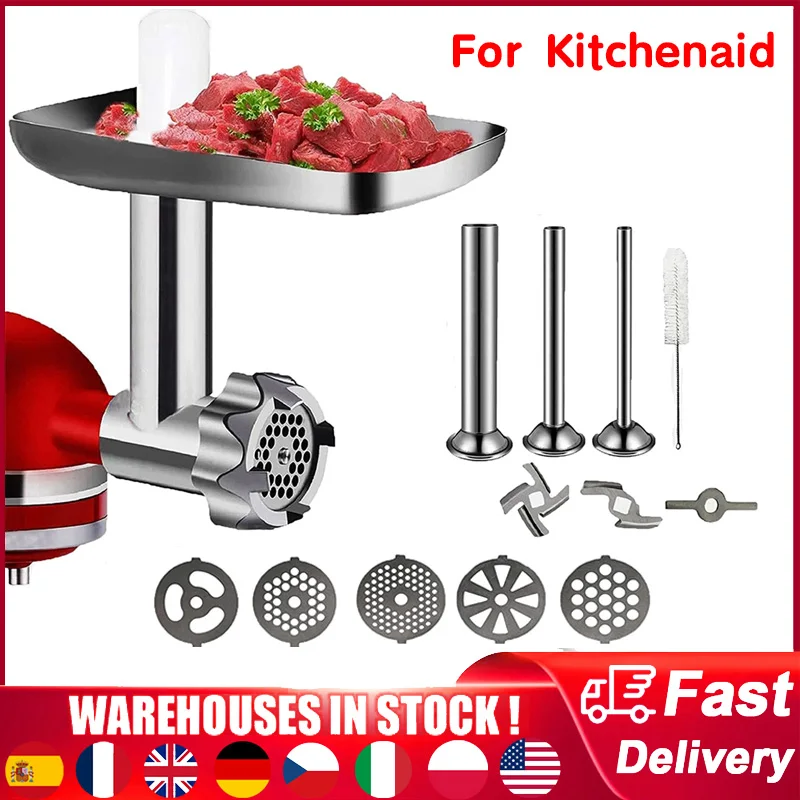 Stainless Steel Meat Grinder Attachment Kitchenaid - Food Grinder  Attachment Meat - Aliexpress