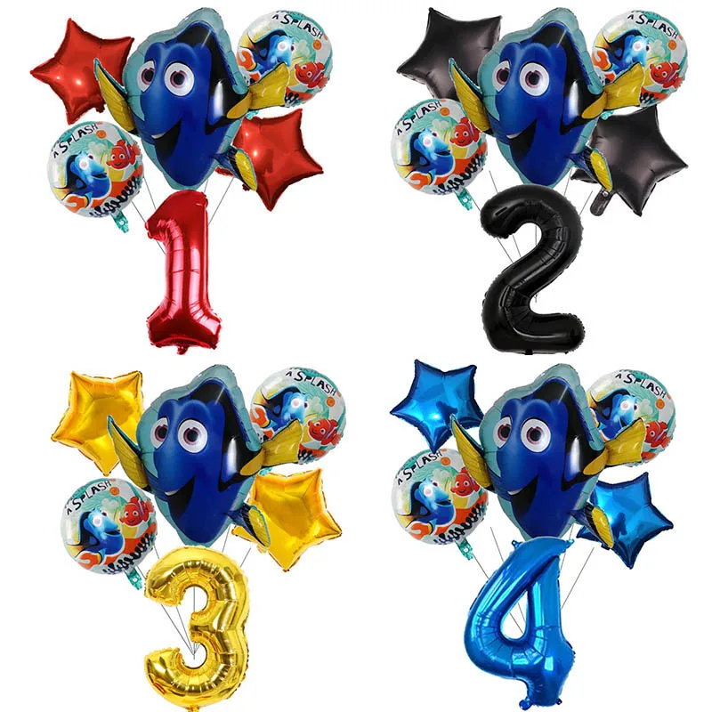 Trovare Nemo Balloon Birthday Party Decoration Clownfish Ballon Wed Decor Room Home Garden Boy Gift Baby Shower Gendrr Reveal