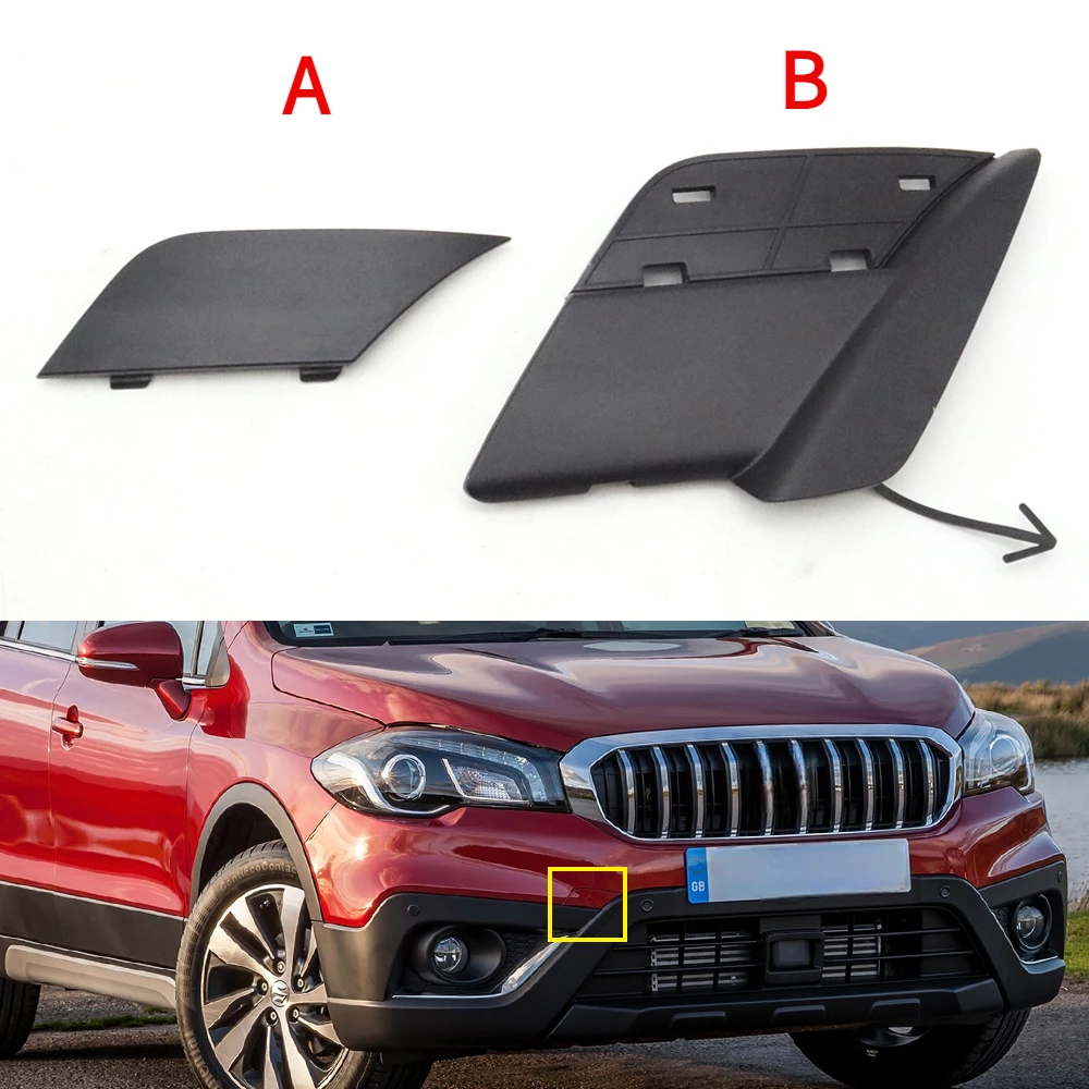 Front Bumper Tow Hook Eye Cover Hauling Trailer Cap For Suzuki S-Cross SX4 Crossover S-cross Facelift car rear bumper hook cover
