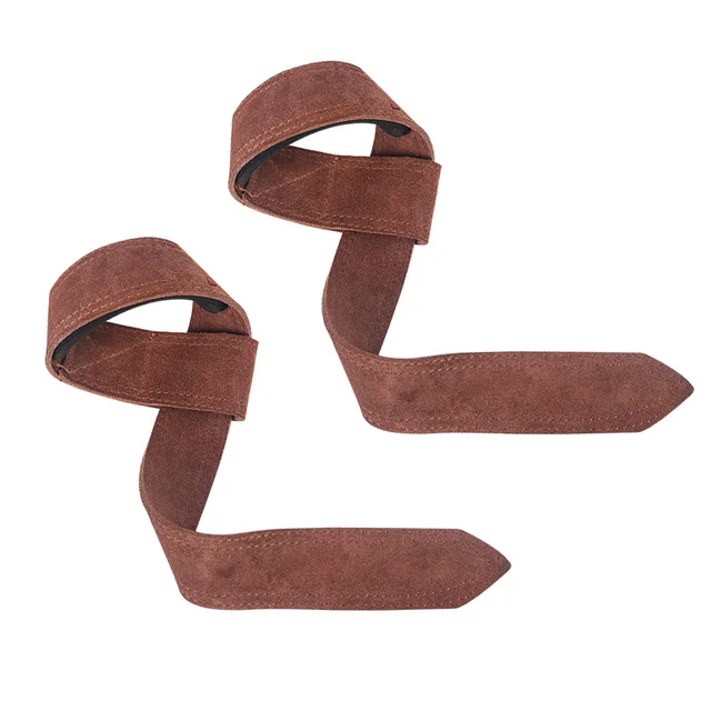 Weight Lifting Wrist Strap, Double Layer Leather Wrist