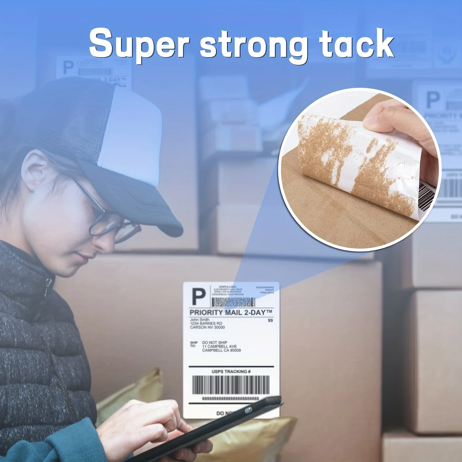 4 x 6 Self-Adhesive Thermal Shipping Labels - White Mailing Labels