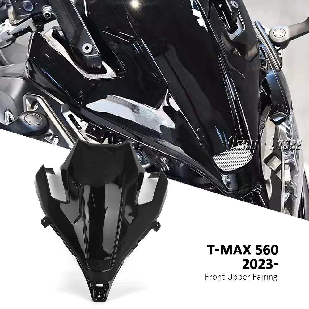 

T-MAX560 Motorcycle Accessorie New Front Headlight Upper Panel Fairing Cover Glossy Black For Yamaha T-MAX 560 TMAX560 2023 2024